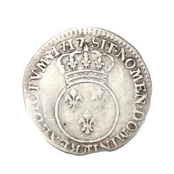 France - Louis XV - 1/10 Ecu vertugaden 