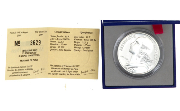 ARGENT - Monnaie de Paris Pièce de 10 fr