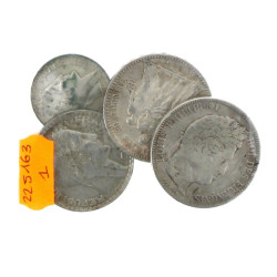 Lot de monnaies en argent: 1 p. 5 fr Ecu