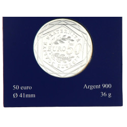 ARGENT - MONNAIE de PARIS. Pièce de 50 e