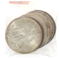 Lot de 6 pièces de 50 F argent