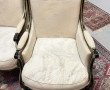 Paire de bergères de style Louis XVI (qq