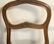 Paire de petites chaises de style Louis 