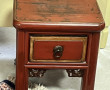 Petite table chinoise à patine rouge ouv
