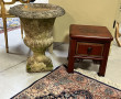 Petite table chinoise à patine rouge ouv