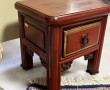 Petite table chinoise à patine rouge ouv