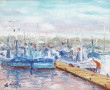 Georges CIVEL (1919-?) "Concarneau", hui