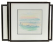 L. KEMENER (Xxe) - Lot de 3 aquarelles s