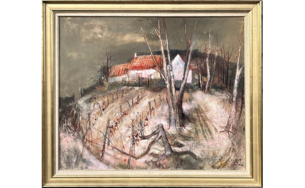 Albert DEMAN (1929-1996) "La maison à la