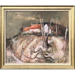 Albert DEMAN (1929-1996) "La maison à la