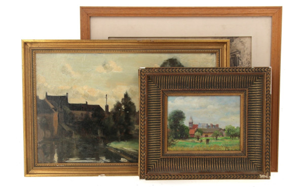 Ecole Française XIXème "Paysage de l'Oi