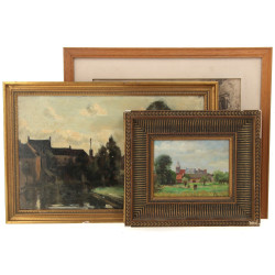 Ecole Française XIXème "Paysage de l'Oi