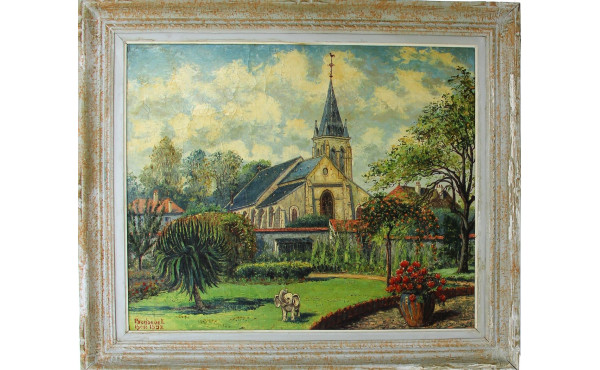 René BODENET (Xxème) "Eglise d'Antony, H
