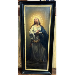 Ecole Française fin XIXème "Sainte Vierg