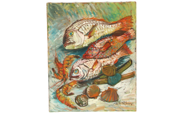 Robert Le RHUN (1936-2006) "La godaille"