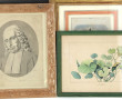 Lot de 12 petits tableaux et gravures, d