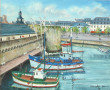 Gabriel CARADEC (1920-2004) "Concarneau,