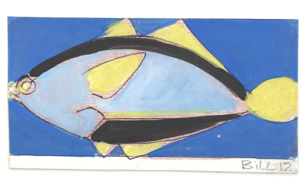 BILL (Daniel MAZE, Xxème) "Poisson bleu,