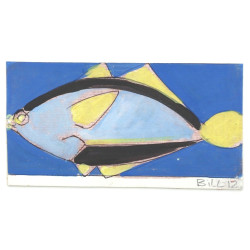 BILL (Daniel MAZE, Xxème) "Poisson bleu,