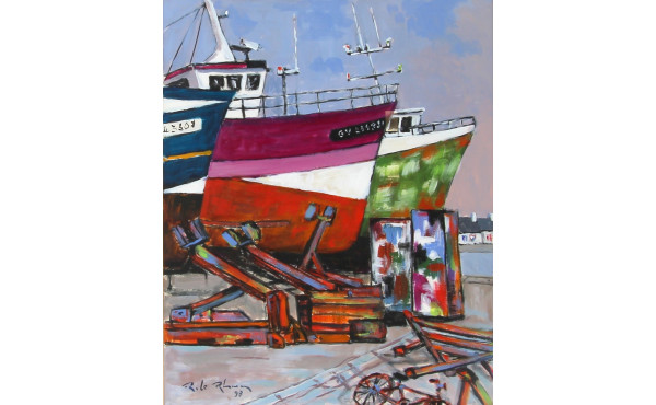 Robert Le RHUN (1936-2006) "Radoub , Léc