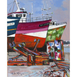 Robert Le RHUN (1936-2006) "Radoub , Léc