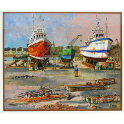 Robert Le RHUN (1936-2006) "Carénage à C