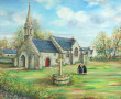 Gabriel CARADEC (1920-2004) "Chapelle Sa