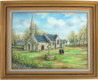 Gabriel CARADEC (1920-2004) "Chapelle Sa