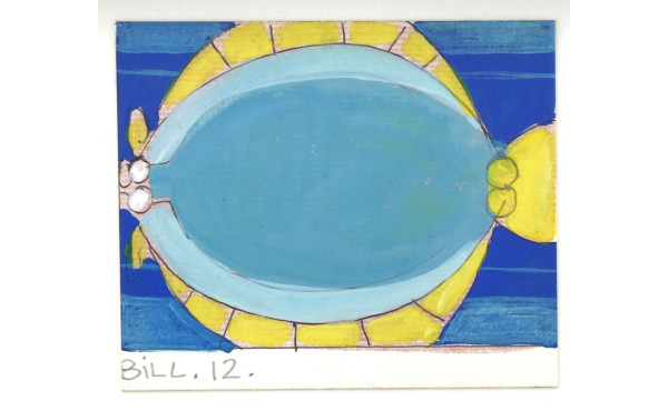 BILL (Daniel MAZE, Xxème) "Poisson bleu 