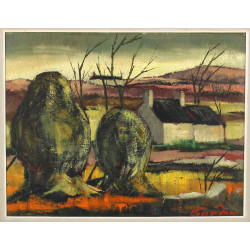 Paul KEROUEDAN (1929-2016) "Paysage de 