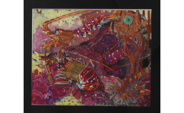 Mathurin MEHEUT (1882-1958) "Langoustes,