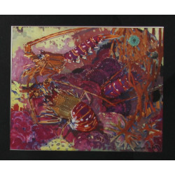 Mathurin MEHEUT (1882-1958) "Langoustes,