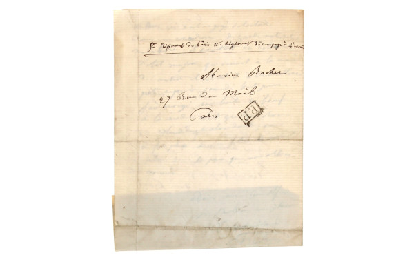 GUERRE DE 1870 - Siège e Paris - lettre 