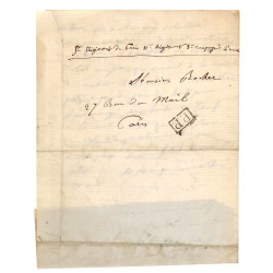 GUERRE DE 1870 - Siège e Paris - lettre 