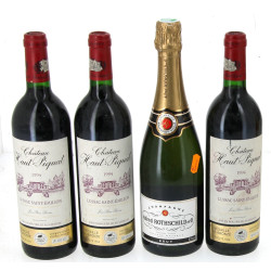 Lot de 4 bouteilles: -3 B LUSSAC St EMI