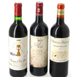 Lot de 3 bouteilles: - 1 B Ch CLERC MIL