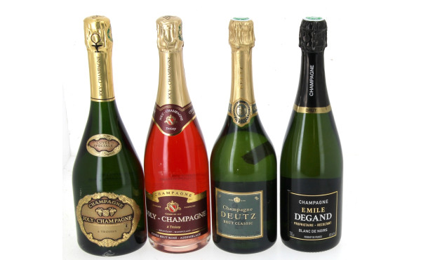 4 bouteilles de CHAMPAGNE: Joly Champagn