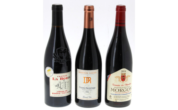 Lot de 3 B Morgon 2014 cuvée réservée à 