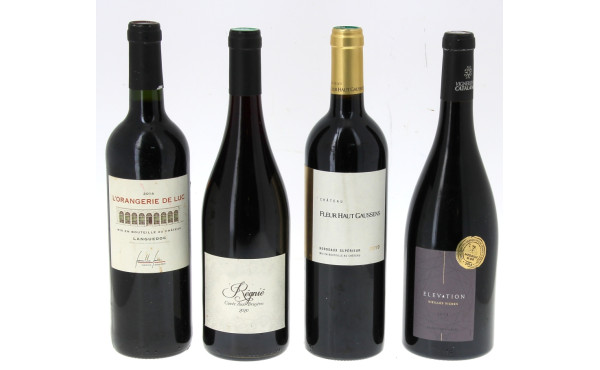 Lot de 4 B : Bordeaux supérieur 2019 : L