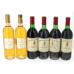 Lot de 6 bouteilles: - 4 B Ch Le GAY Bo
