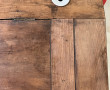 Bureau de pente ancien avec godet en por