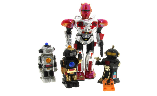 Lot de 4 robots: Commander II H. 40 cm e