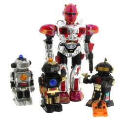 Lot de 4 robots: Commander II H. 40 cm e