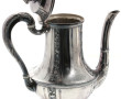 Service à café en métal argenté à décor 