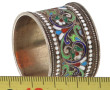 Petit anneau de serviette en argent émai