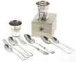Lot de métal argenté comprenant 2 timbal