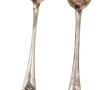 Paire de cuillères à sel en argent, poin
