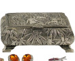 Coffret à bijoux contenant divers bijoux