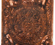 TIBET - Plaque rectangulaire en cuivre r