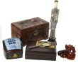 ASIE - Lot comprenant 2 coffrets, l'un e